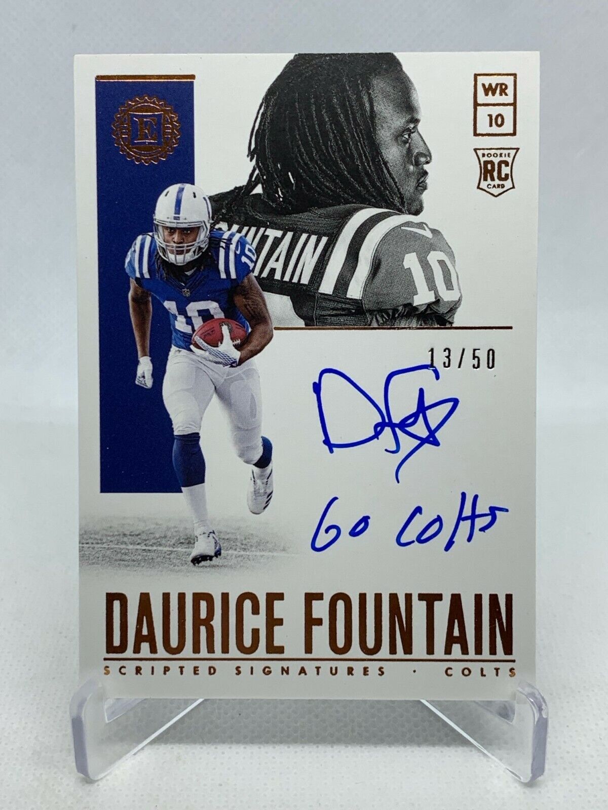 Daurice Fountain 2018 Panini Encased Rookie RC Auto /50 ( Colts )