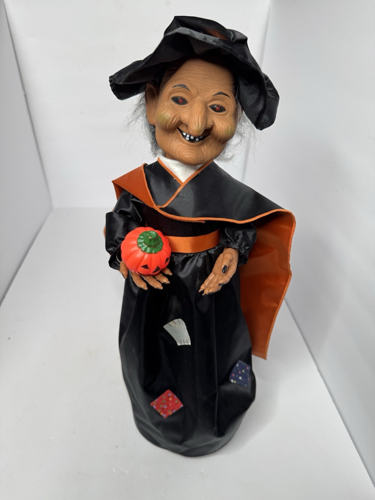 Vintage 1994 Telco Motion-ettes Halloween Witch Animated Light Sound w/ Box