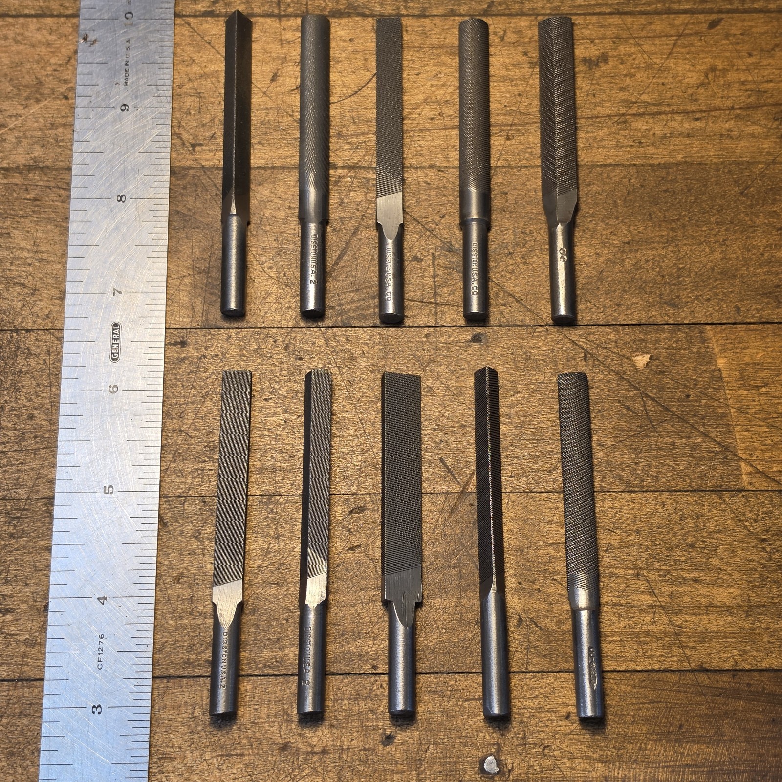 NEW Vintage 10pc Swiss Pattern Die Sink Machinist GUNSMITH Jeweler Files ☆DIXON