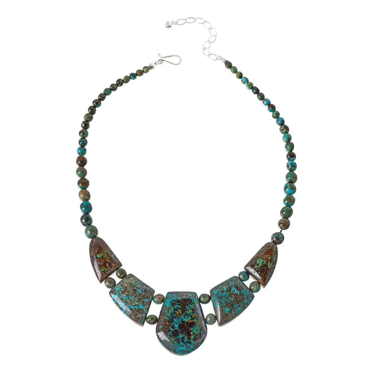 Jay King Sterling Silver Heavenly Well Lake Turquoise Statement Necklace, 18 Jay King Sterling Silver Heavenly Well Lake Turquoise Statement Necklace, 18