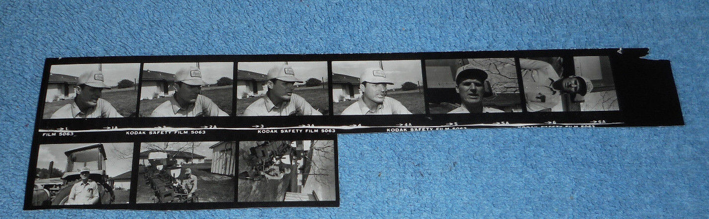 1980s Film Strip Photo Farmer Harold Dan Niemann Woodsboro Texas
