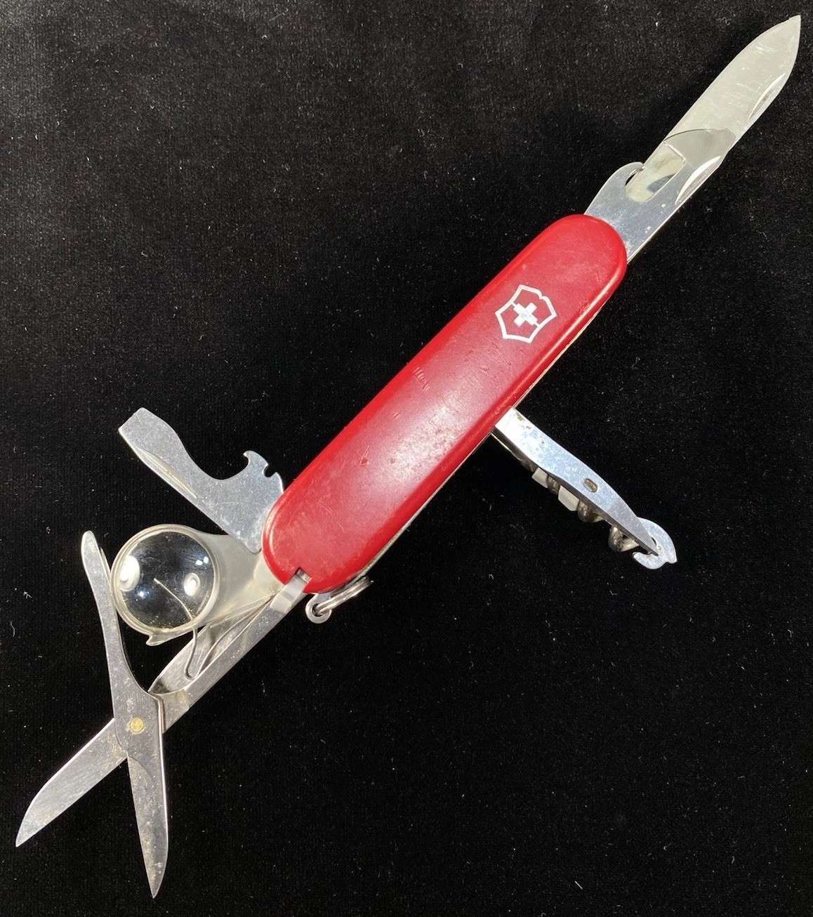 Victorinox Explorer Red 91mm New Toothpick & Tweezer Swiss Army Knife Pin Tool L