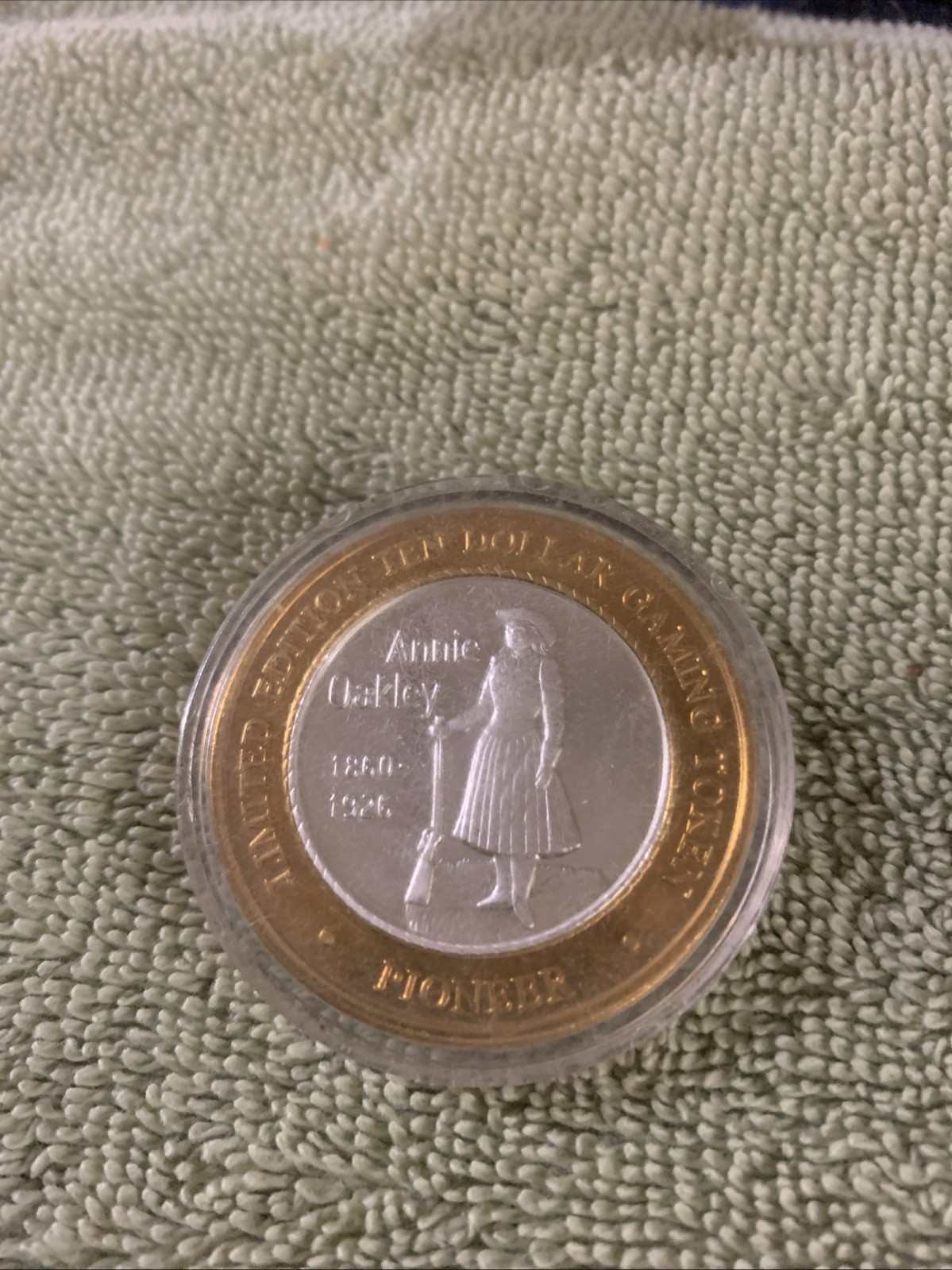 Pioneer $10 Annie Oakley Gaming Token Beauty Rare Coin Pioneer $10 Annie Oakley Gaming Token Beauty Rare Coin