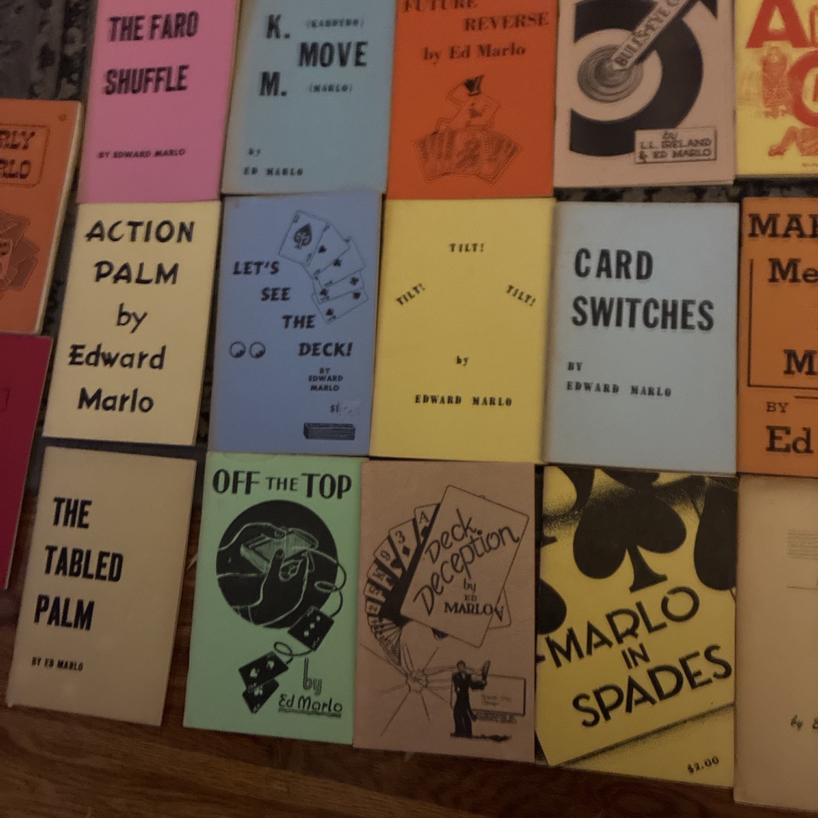 COLLECTION OF VINTAGE ED MARLO MAGIC BOOKS AND TRICKS HUGE LOT COLLECTION OF VINTAGE ED MARLO MAGIC BOOKS AND TRICKS HUGE LOT
