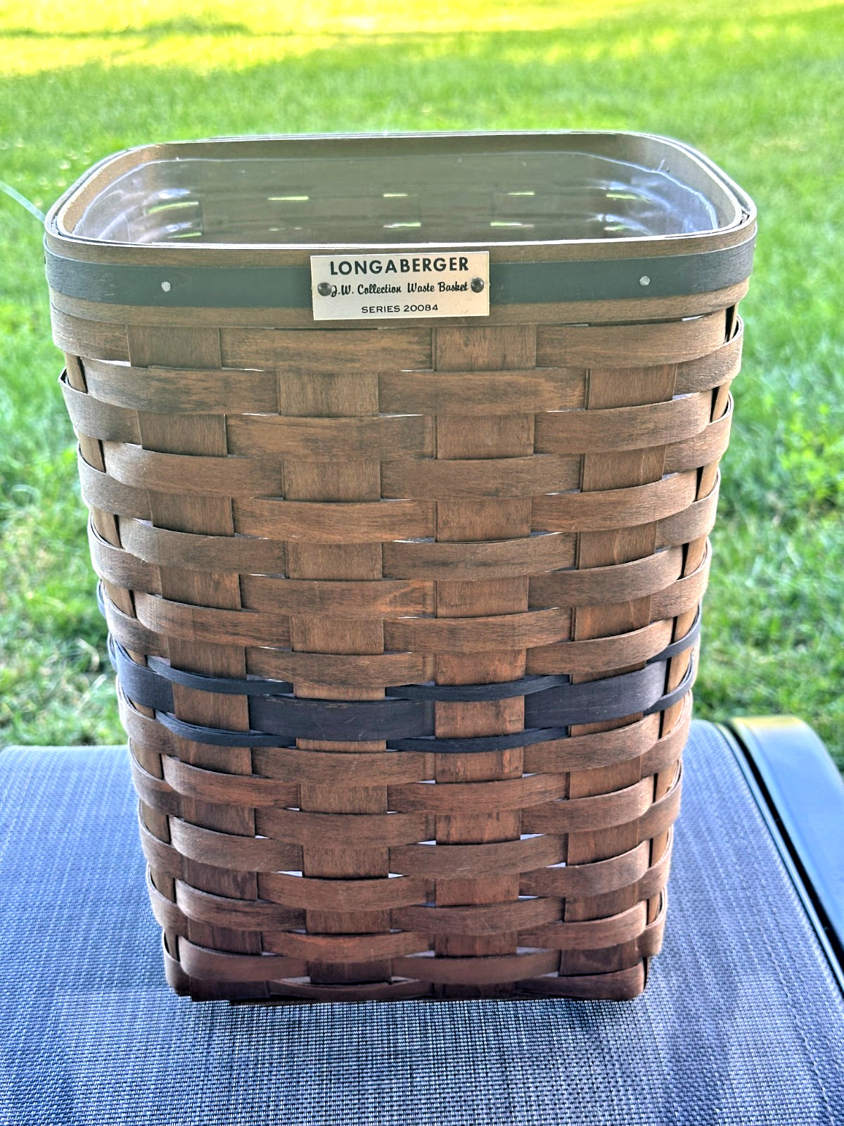 LONGABERGER J.W. COLLECTION (ULTRA RARE) WASTE BASKET 20084 KAS INITIALS 1984 LONGABERGER J.W. COLLECTION (ULTRA RARE) WASTE BASKET 20084 KAS INITIALS 1984