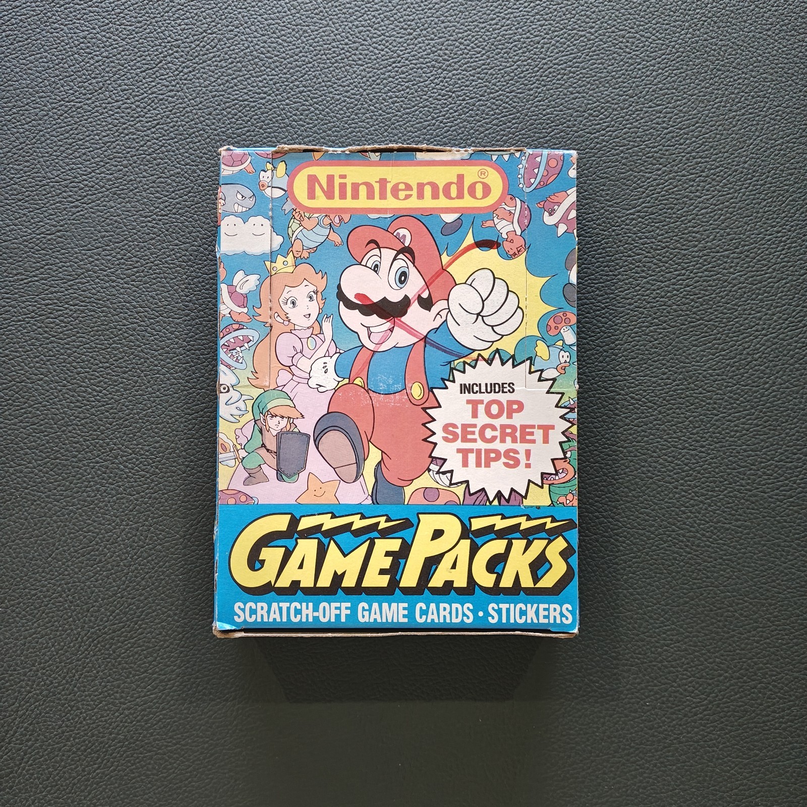 1989 Nintendo Game Packs Topps: 48 Factory Sealed Packs *Complete Booster Box* 1989 Nintendo Game Packs Topps: 48 Factory Sealed Packs *Complete Booster Box*