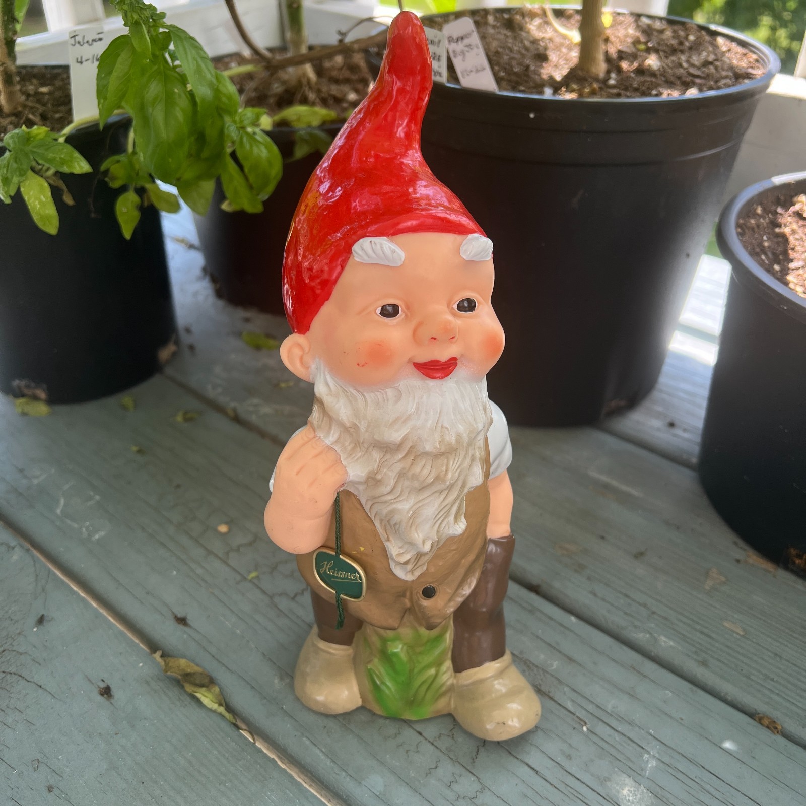 Vintage Heissner 942 Garden Gnome 10.5 Vintage Heissner 942 Garden Gnome 10.5