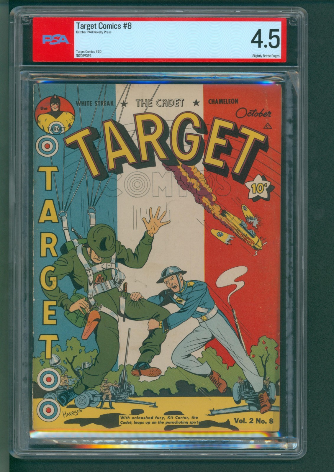 Target Comics #8 (Novelty Press 1941) PSA 4.5 Target Comics #8 (Novelty Press 1941) PSA 4.5