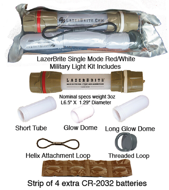 LazerBrite Military Tactical Flashlight Glow Stick RED and GREEN LazerBrite Military Tactical Flashlight Glow Stick RED and GREEN
