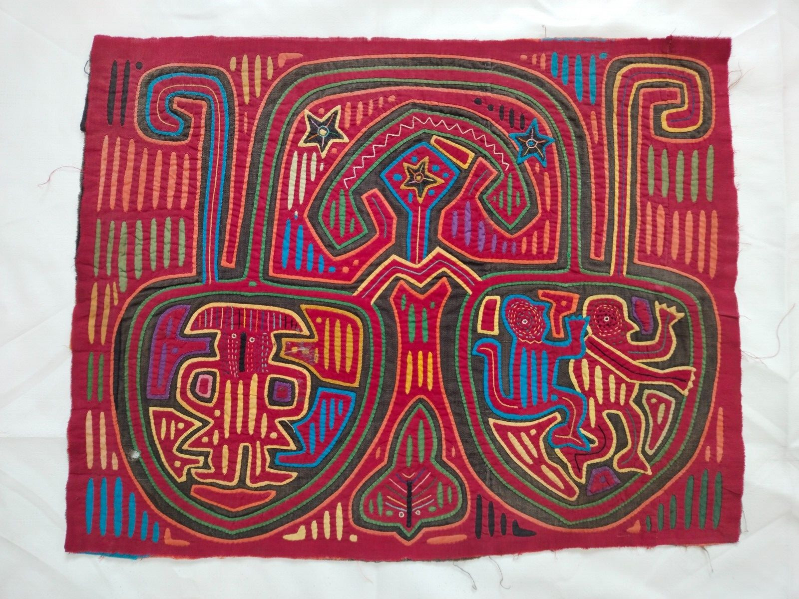Fantastic panama mola kuna needlework embroidered applique embroidery item928 Fantastic panama mola kuna needlework embroidered applique embroidery item928