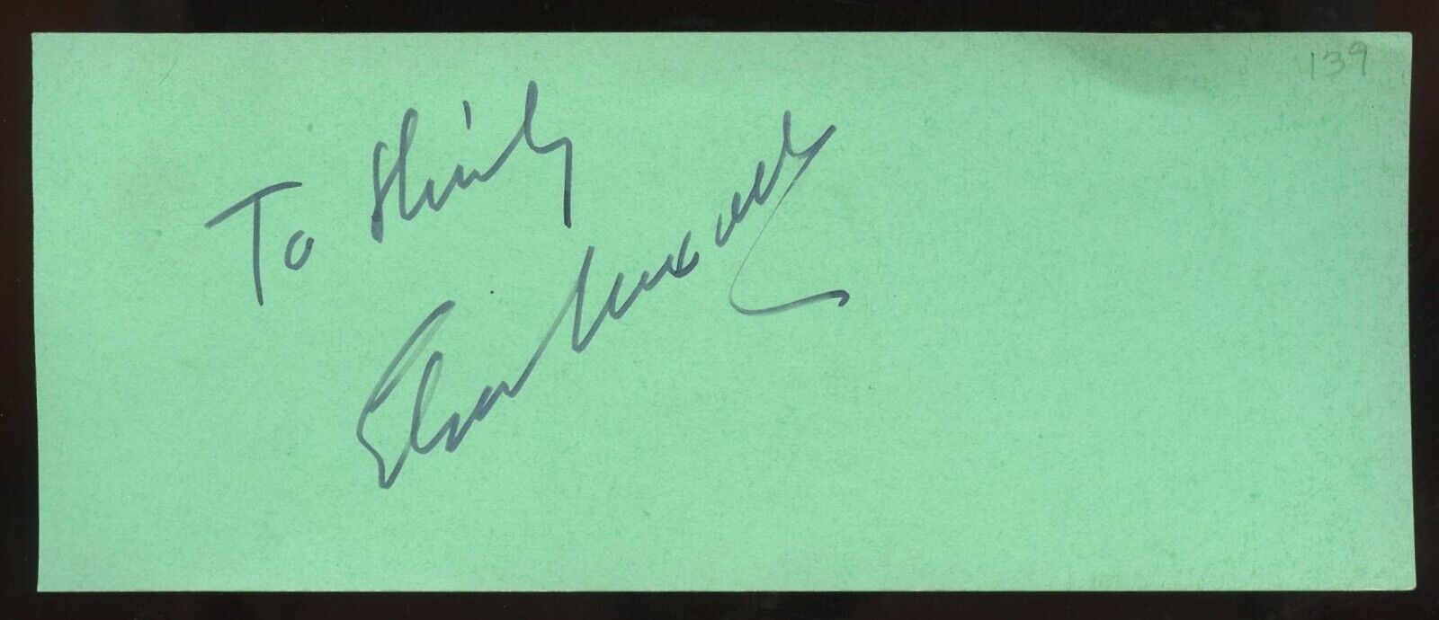 Elsa Maxwell d1963 signed autograph 2x5 cut American Gossip Columnist & Author