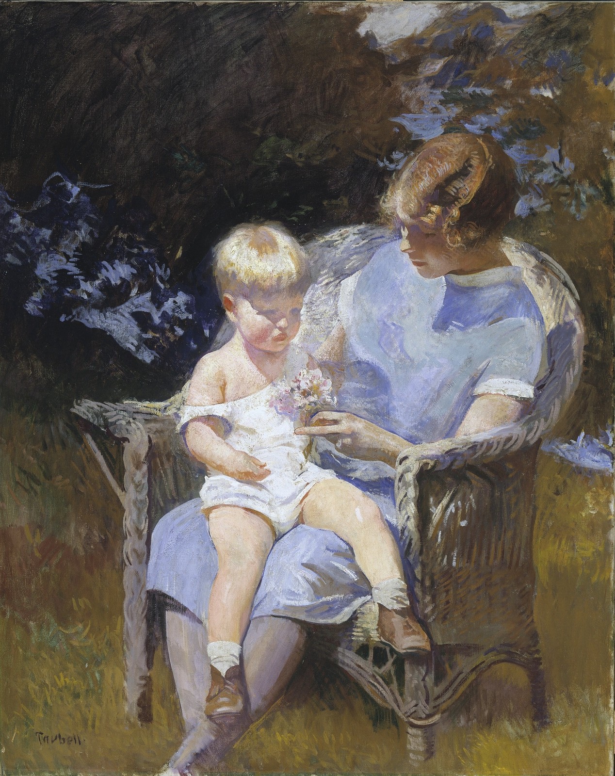 Edmund C. Tarbell 1920s Vintage Mother Child Portrait Photo Reprint Wall Art
