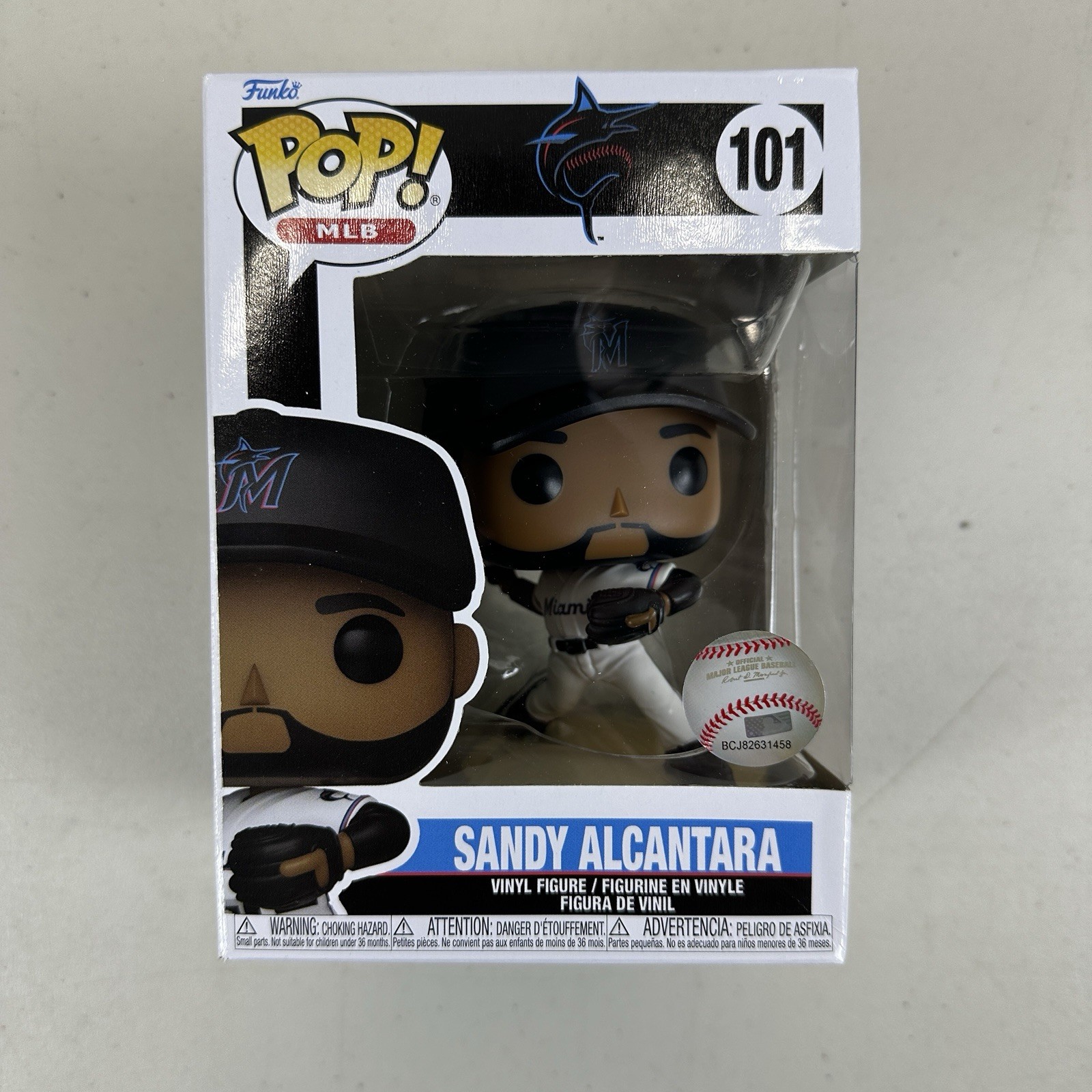 Pop MLB Miami Marlins Sandy Alcantara #101 Vinyl Figure Funko New Pop MLB Miami Marlins Sandy Alcantara #101 Vinyl Figure Funko New