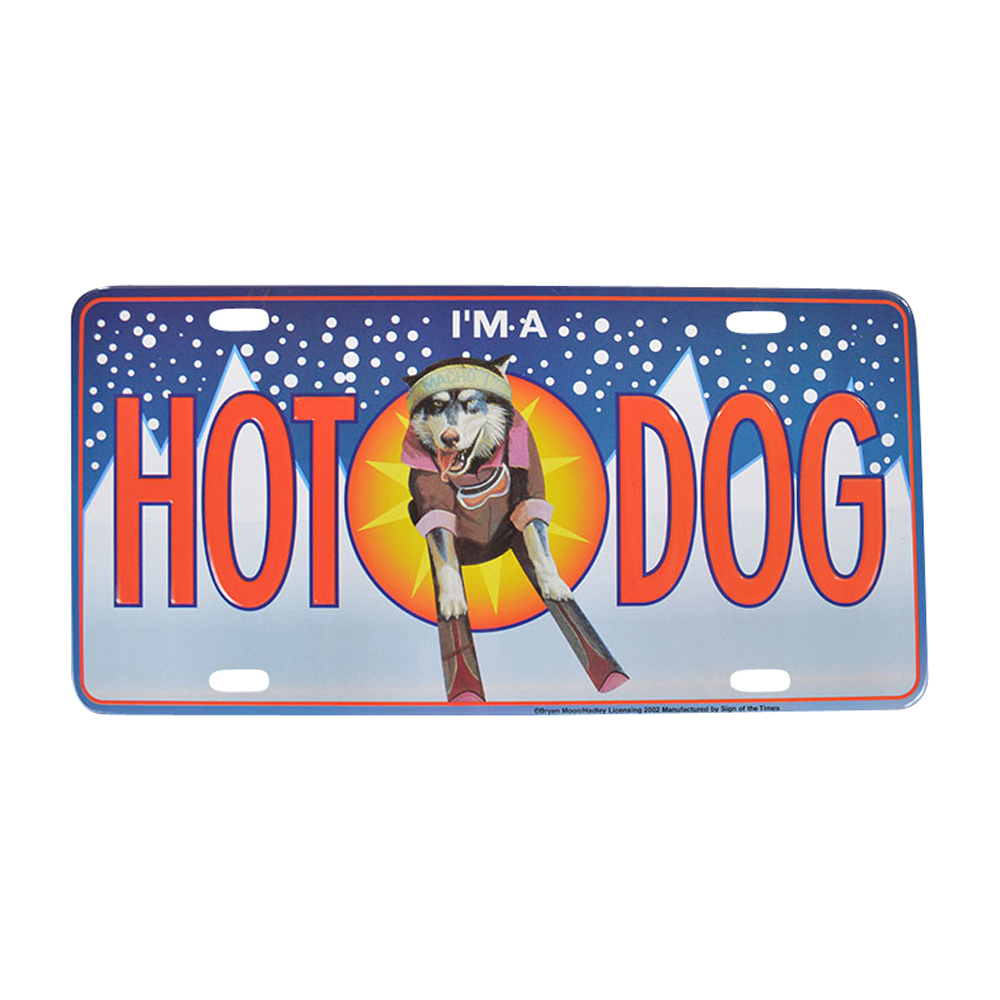 Brand New I\'m A Hot Dog Husky Car Truck License Plate Made in U.S.A Brand New I\'m A Hot Dog Husky Car Truck License Plate Made in U.S.A