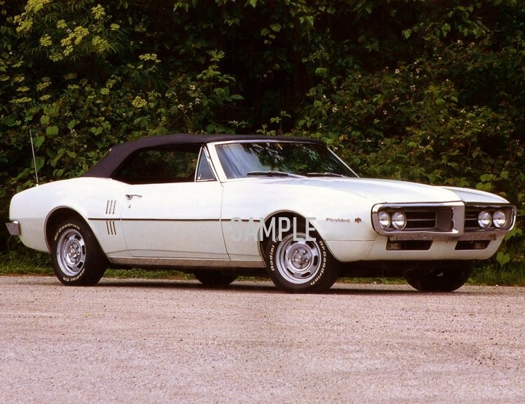 1967 PONTIAC FIREBIRD Convertible 8.5X11 Photo (234-B) 1967 PONTIAC FIREBIRD Convertible 8.5X11 Photo (234-B)