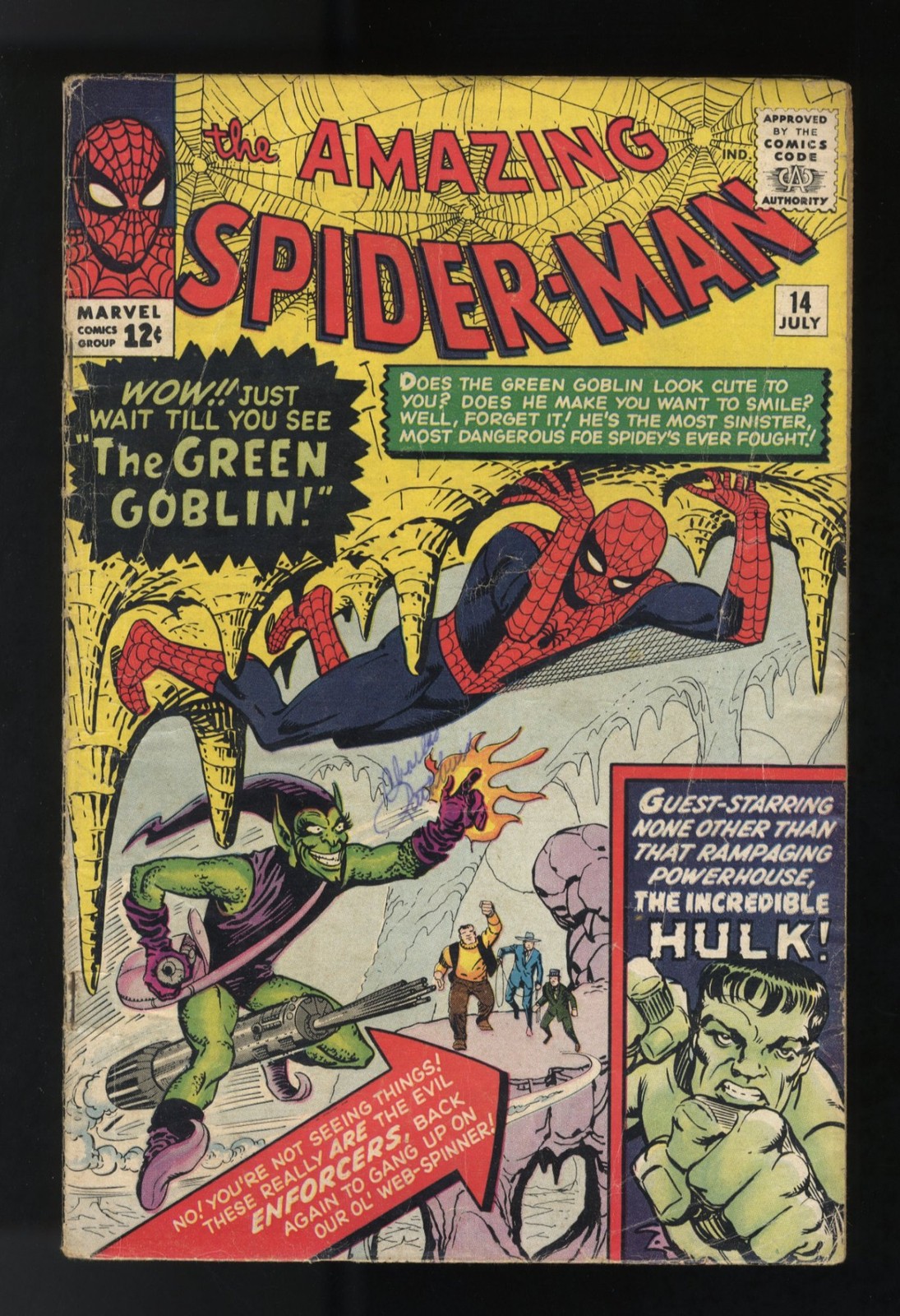Amazing Spider-Man #14 VG 4.0 1st Appearance Green Goblin Marvel 1964