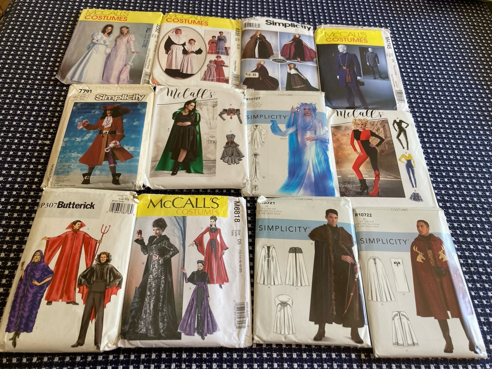 12 Costumes Sewing Patterns 10 Uncut Simplicity McCalls Butterick 12 Costumes Sewing Patterns 10 Uncut Simplicity McCalls Butterick