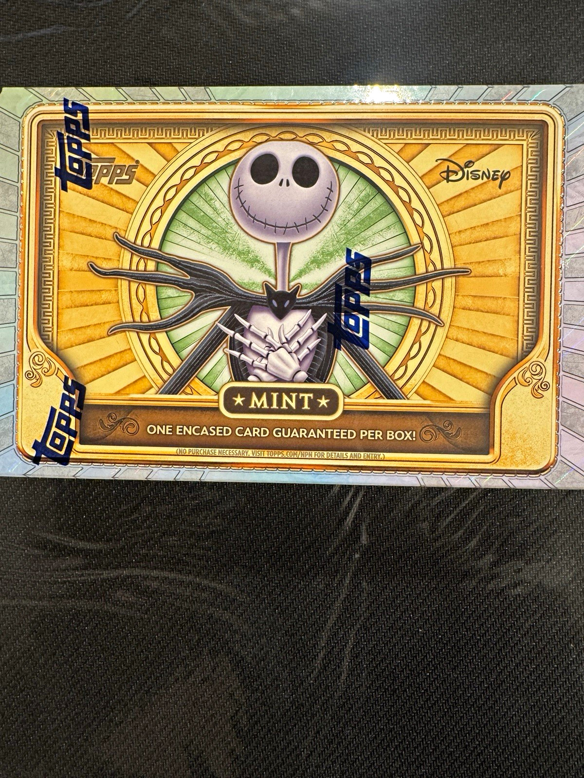 Topps 2024 Disney Nightmare Before Christmas Jack Skellington Box 1 Encased Card Topps 2024 Disney Nightmare Before Christmas Jack Skellington Box 1 Encased Card