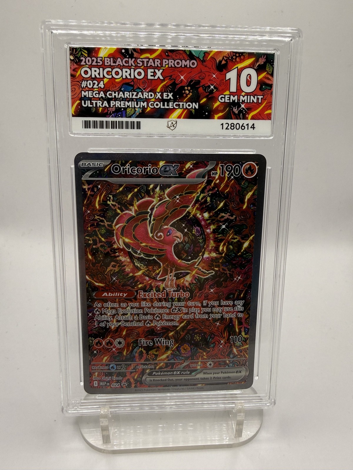 Oricorio ex 024 Me: Mega Evolution Promo Holo ACE 10 Oricorio ex 024 Me: Mega Evolution Promo Holo ACE 10