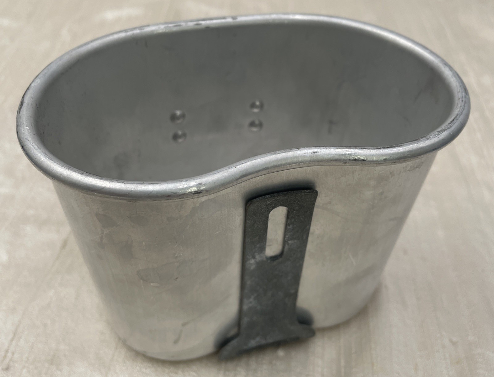 Original WWII US Military Canteen Cup 1945 Dated T.A.C.U. Co. US Original WWII US Military Canteen Cup 1945 Dated T.A.C.U. Co. US