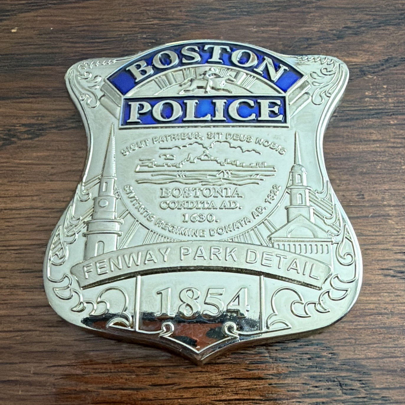 Boston Police Fenway Park Detail 1854 Challenge Coin