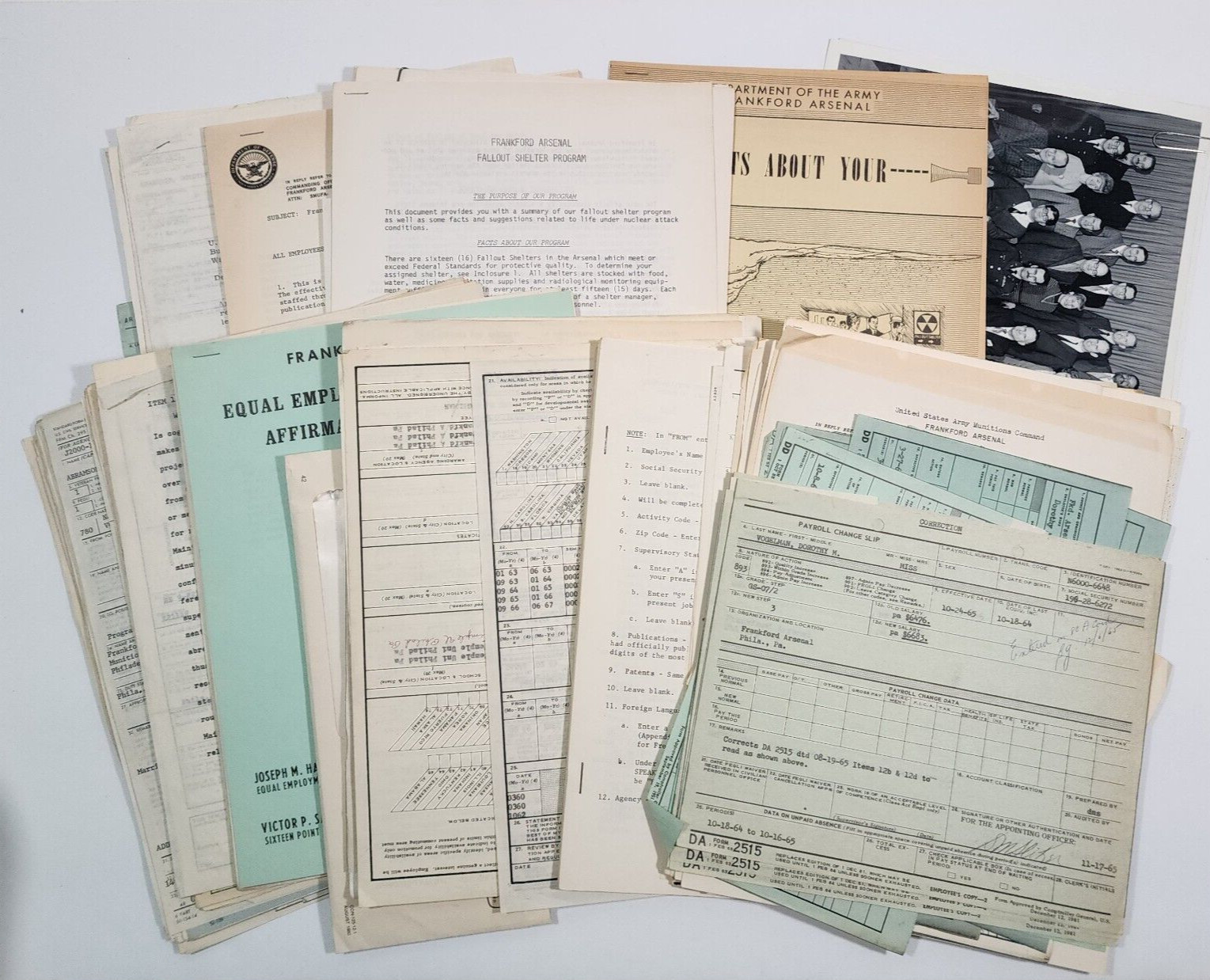Large Lot Miltary Ephemra lifetime Collection 1 Person Frankford Arsenal