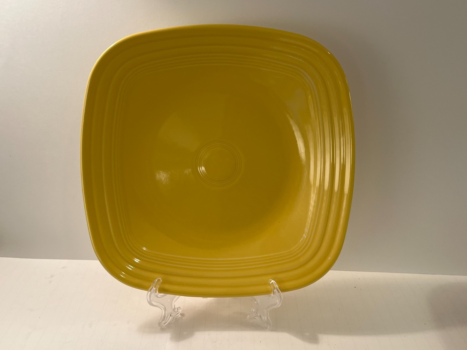 Fiestaware Homer Laughlin Fiesta Sunflower Yellow Square Dinner Plate 10-3/4 Fiestaware Homer Laughlin Fiesta Sunflower Yellow Square Dinner Plate 10-3/4