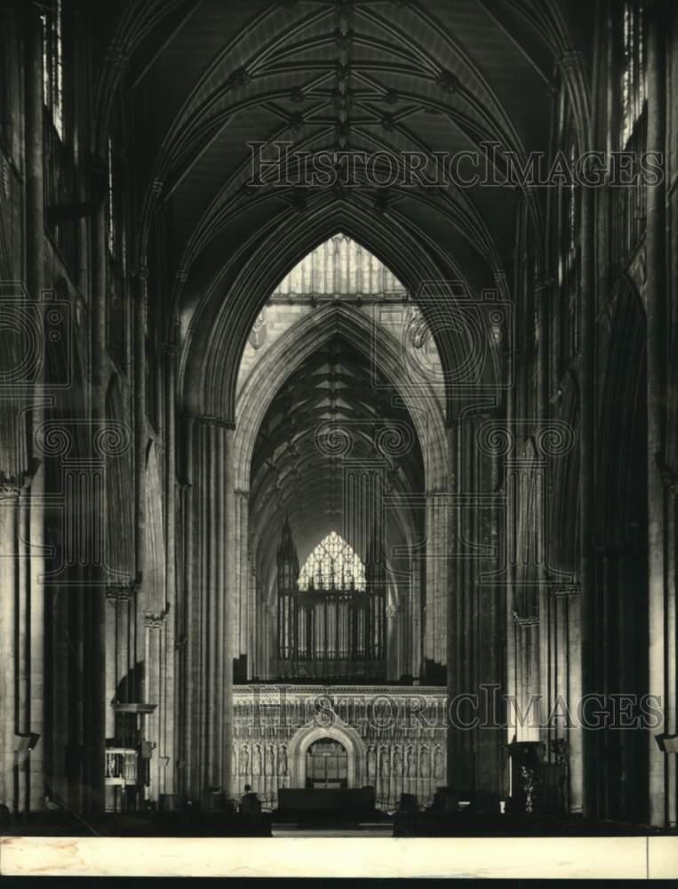 1965 Press Photo York Minster is a great architectural masterpiece of the world 1965 Press Photo York Minster is a great architectural masterpiece of the world