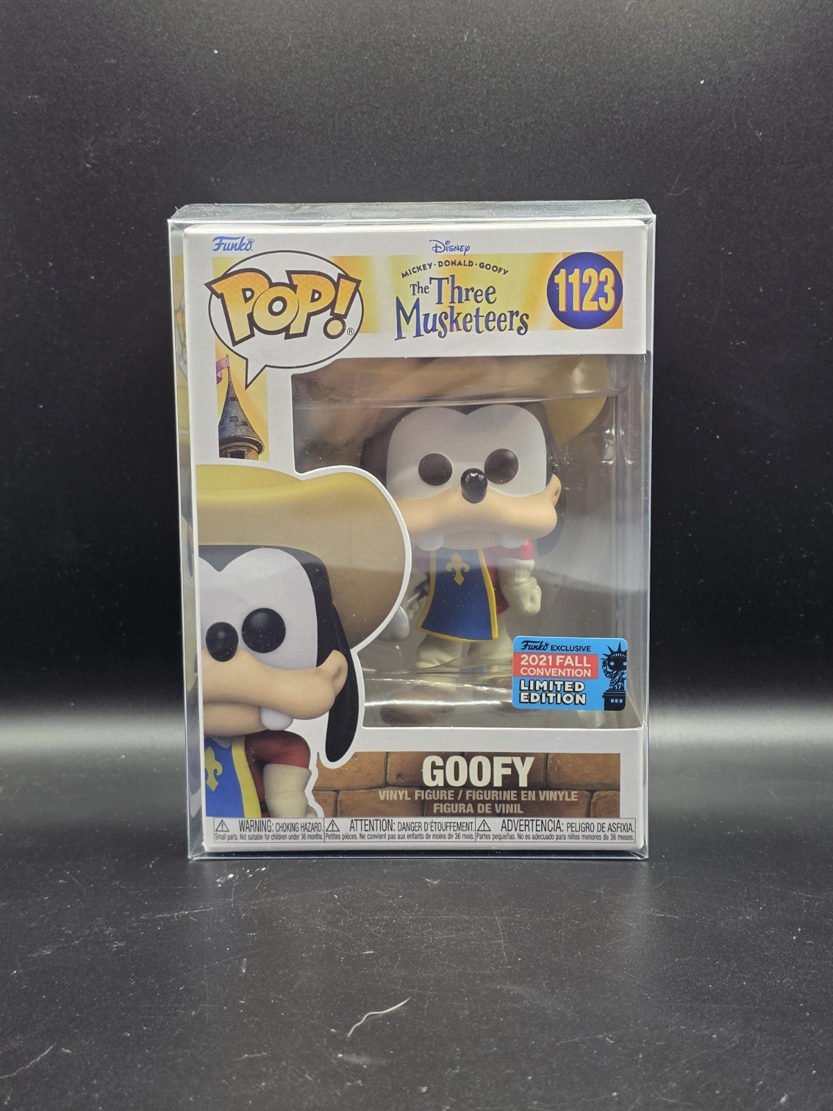 Funko POP Goofy #1123 Disney: The Three Musketeers 2021 Fall Convention Funko POP Goofy #1123 Disney: The Three Musketeers 2021 Fall Convention