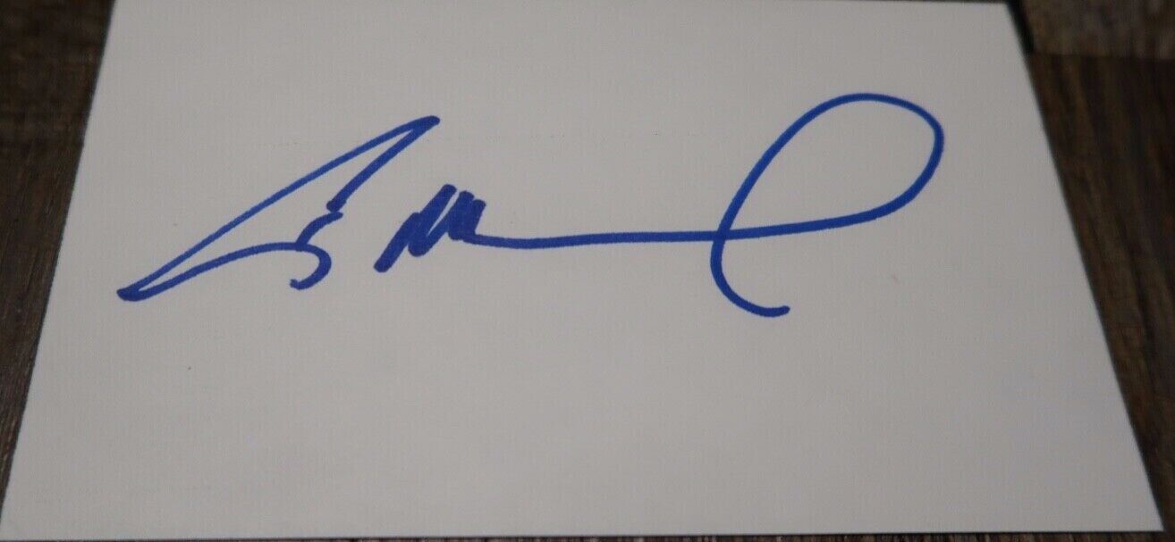 Eric McCormack Will Grace Signed Autographed 3x5 Index Card 