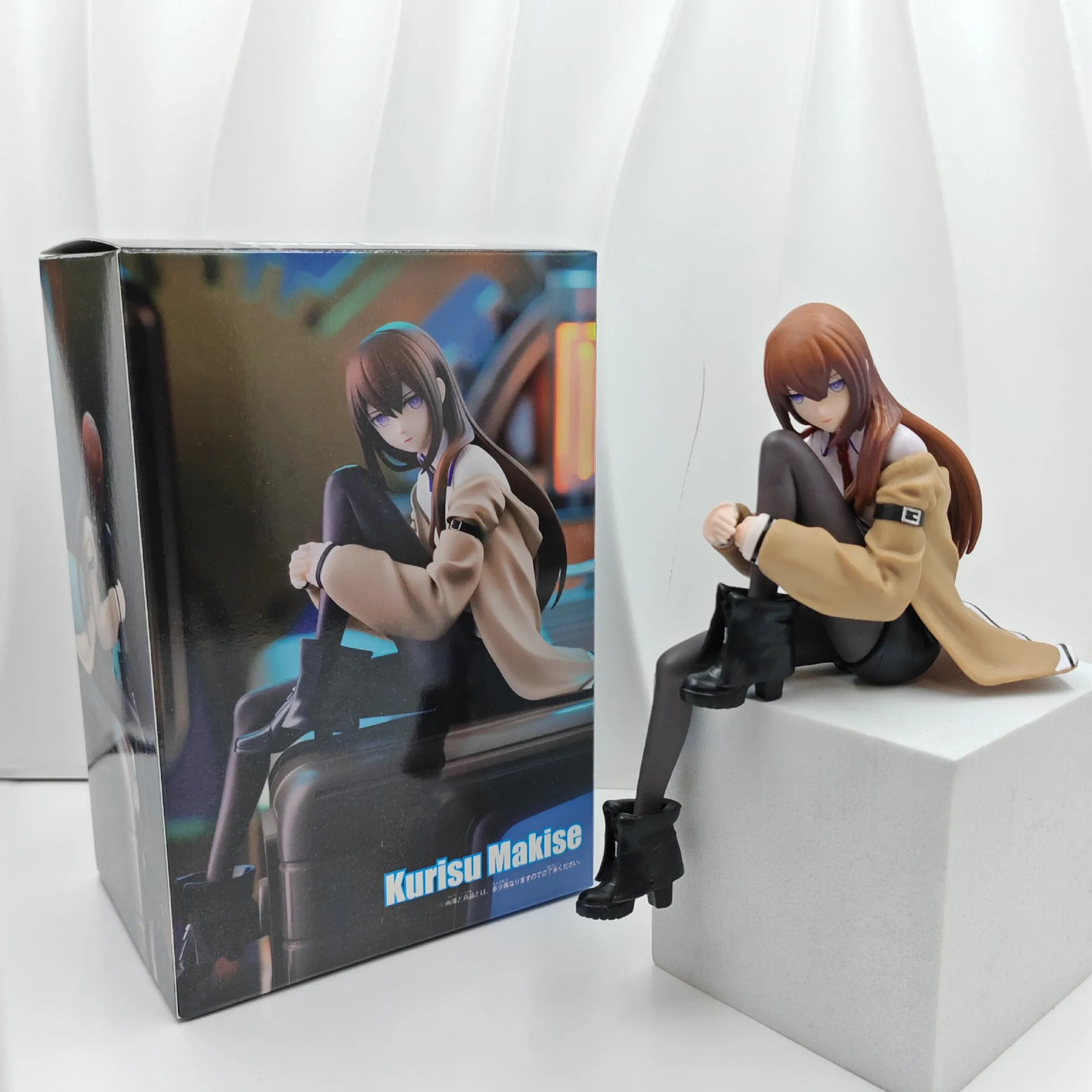 Steins Gate Kurisu Makise Noodle Stopper PVC Figure Anime Display Model Toy