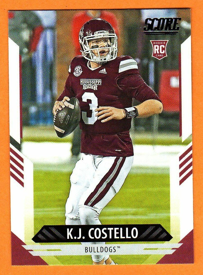 K.J. COSTELLO(LOS ANGELES CHARGERS)2021 PANINI-SCORE ROOKIE FOOTBALL CARD