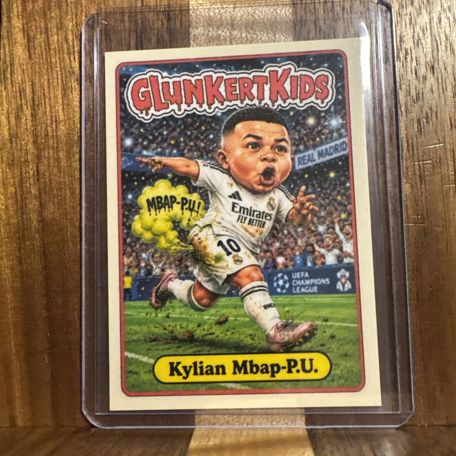 Glunkert Kids Kylian Mbap-P.U. Mbappe France Gpk Parody Art Card Glunkert Kids Kylian Mbap-P.U. Mbappe France Gpk Parody Art Card