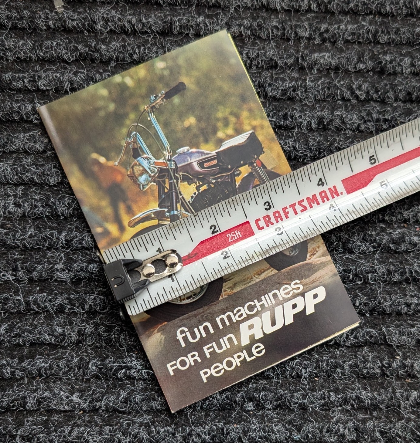 RUPP MINI BIKE FUN MACHINES BROCHURE 1971 ORIGINAL * BLACK WIDOW RUPP MINI BIKE FUN MACHINES BROCHURE 1971 ORIGINAL * BLACK WIDOW