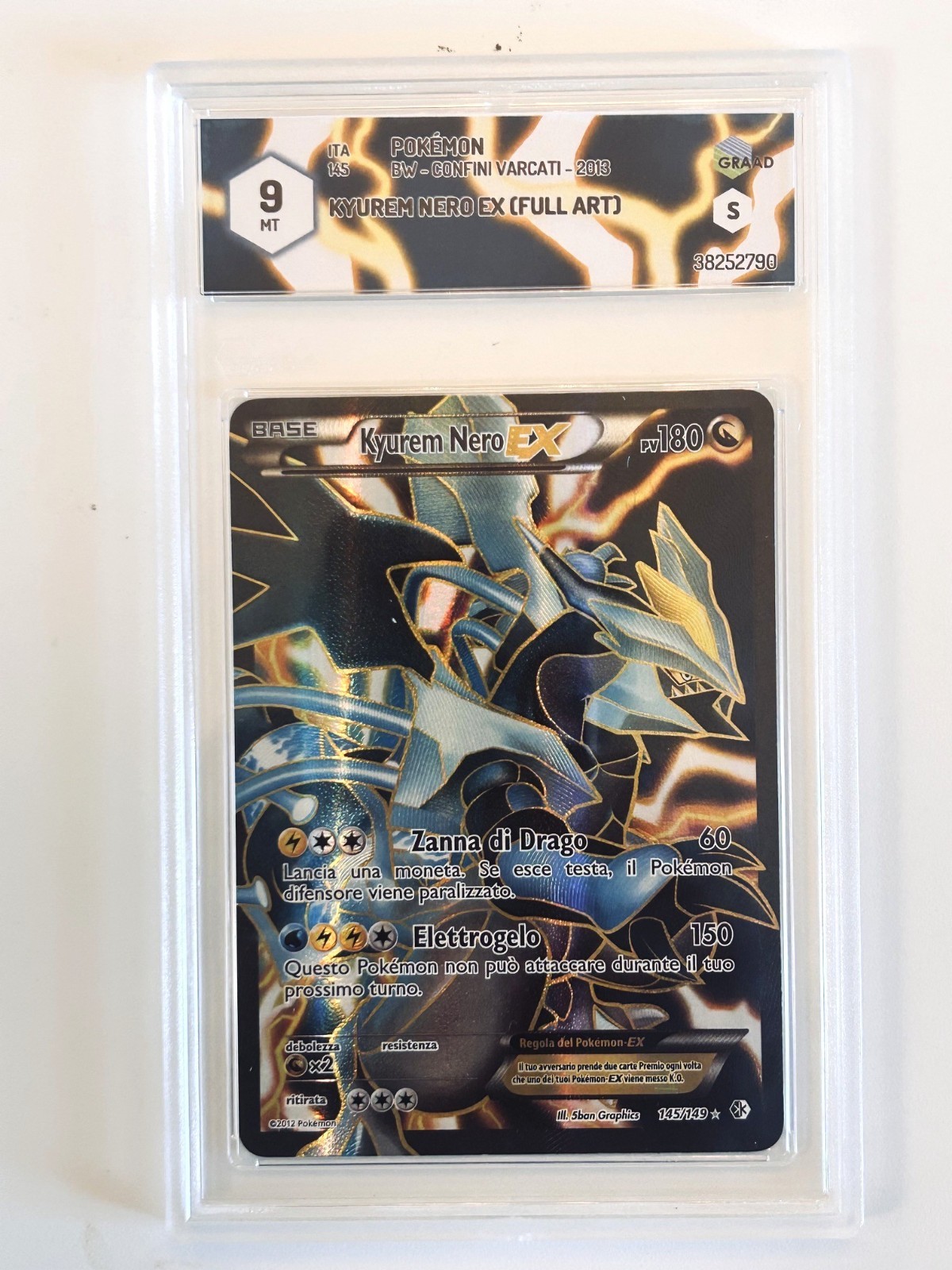 Pokemon - Black Kyurem EX (BCR 145) GRADE 9 Pokemon - Black Kyurem EX (BCR 145) GRADE 9
