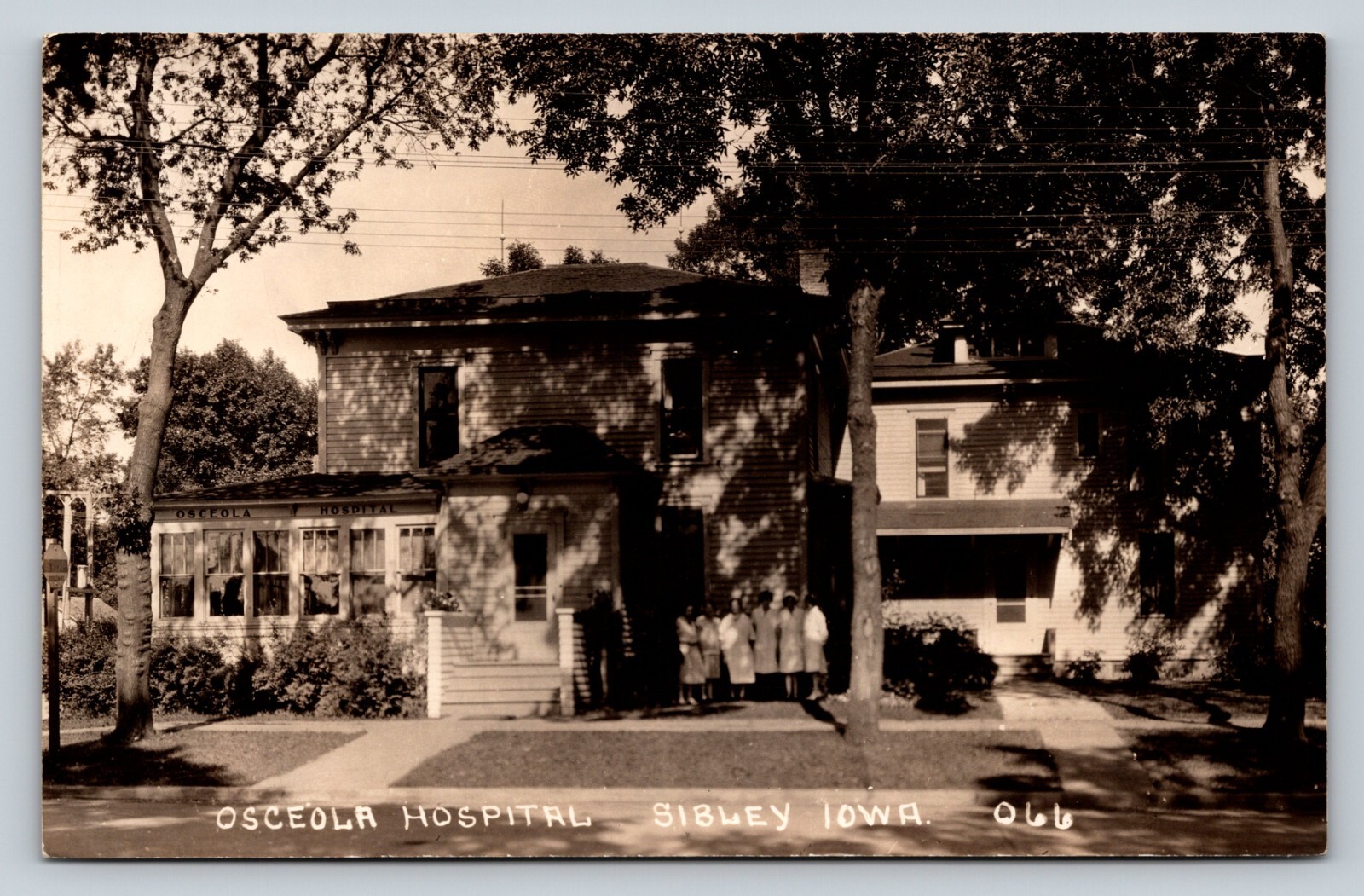 c1931 RPPC Osceola Hospital SIBLEY Iowa Don't Eat Too Much Bday Cake Postcard c1931 RPPC Osceola Hospital SIBLEY Iowa Don't Eat Too Much Bday Cake Postcard