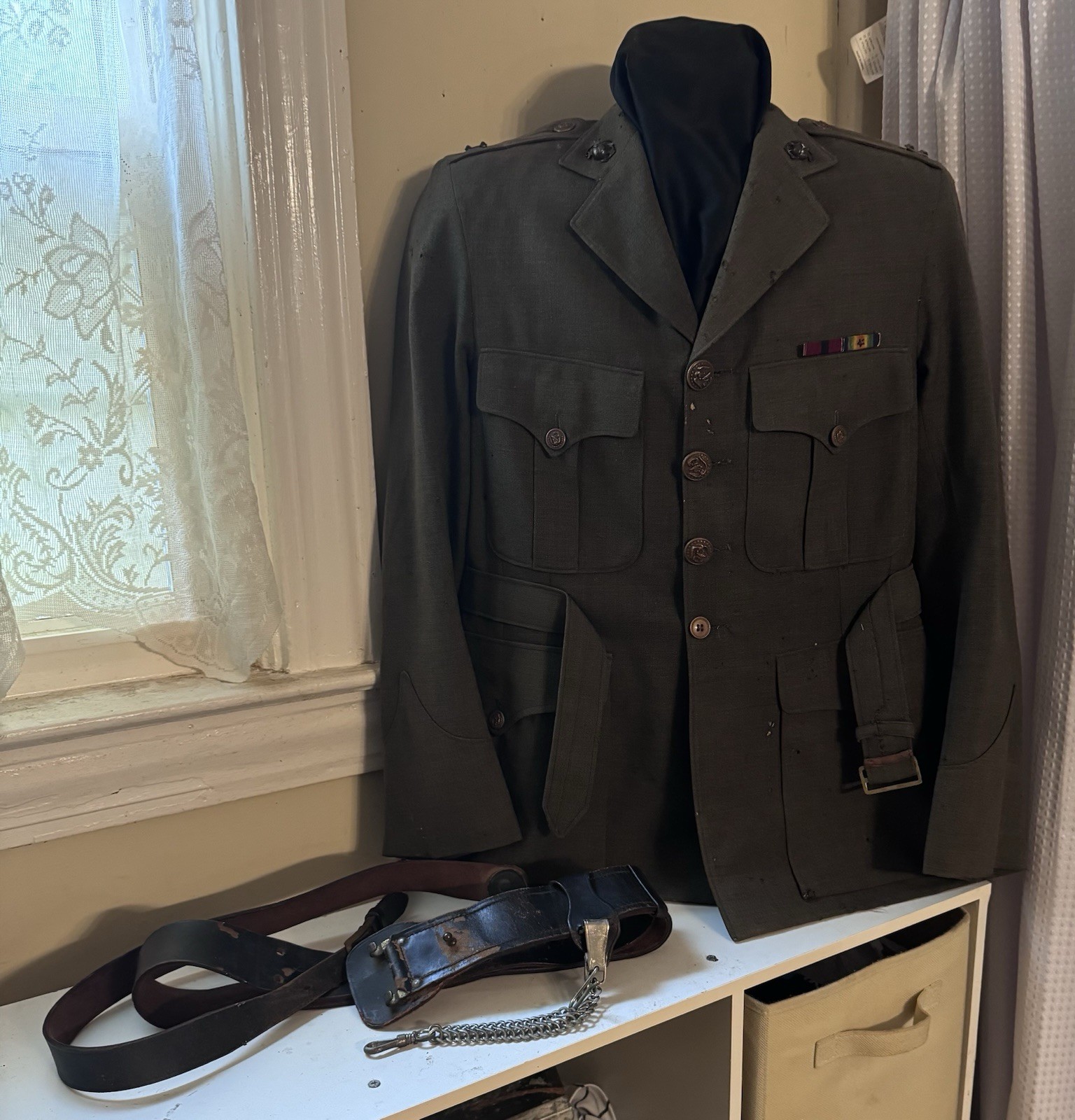 Post WWI USMC P1927 Officer’s Service Coat Marine Barracks Naval Station Cavite Post WWI USMC P1927 Officer’s Service Coat Marine Barracks Naval Station Cavite