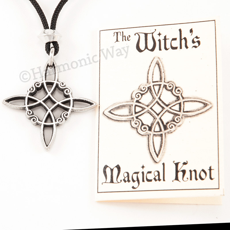 WITCH\'S PROTECTION KNOT Pendant Wicca Wiccan Necklace Magical Knot charm