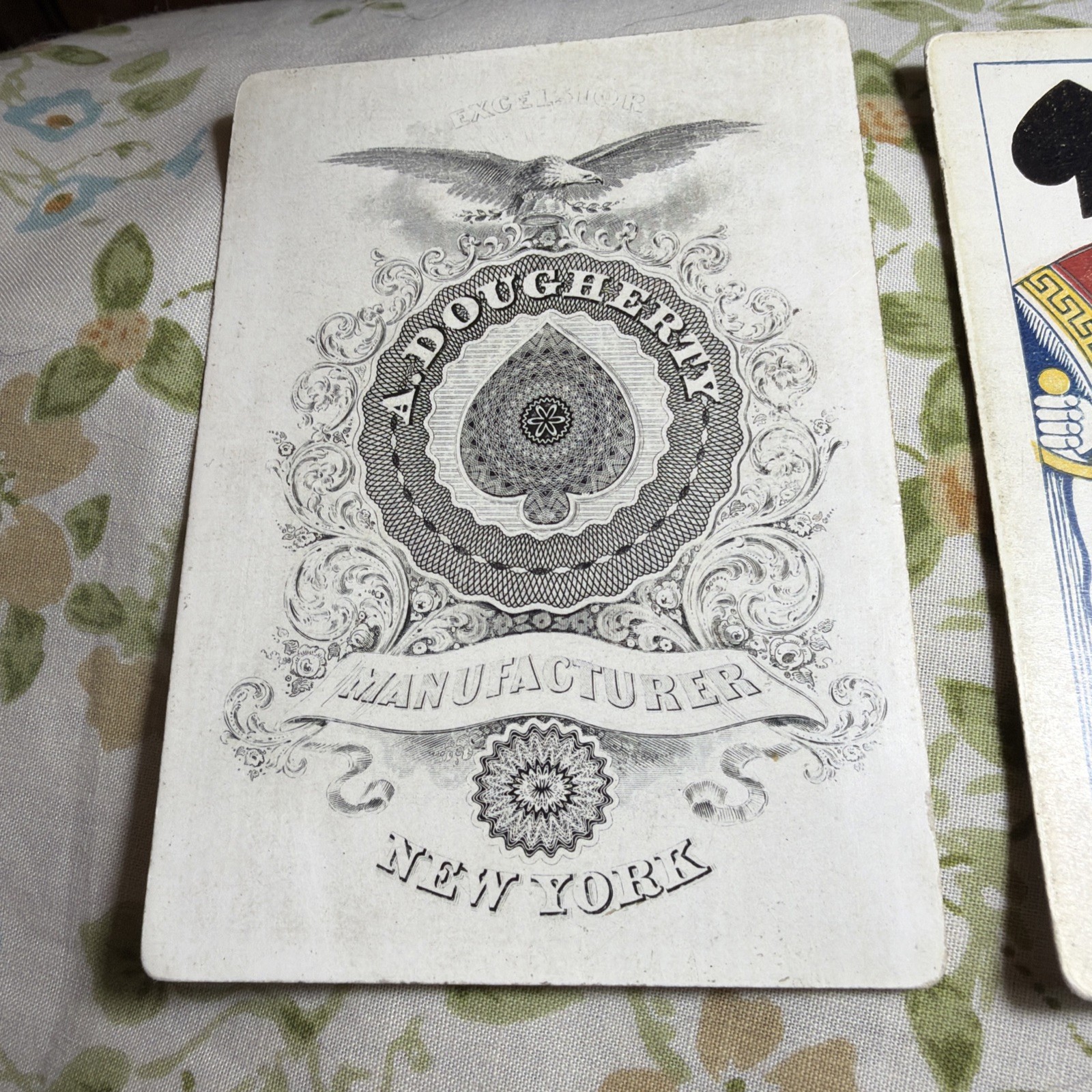 Excelsior Playing Cards C.1872 By Andrew Dougherty No Joke Or Box Excellent Deck Excelsior Playing Cards C.1872 By Andrew Dougherty No Joke Or Box Excellent Deck