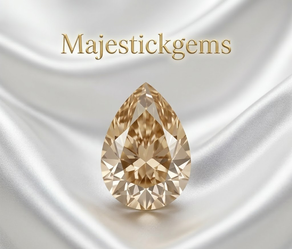 2 Ct Pear Cut Champagne Lab Grown Diamond VVS1 D Color Certified Loose Stone 2 Ct Pear Cut Champagne Lab Grown Diamond VVS1 D Color Certified Loose Stone