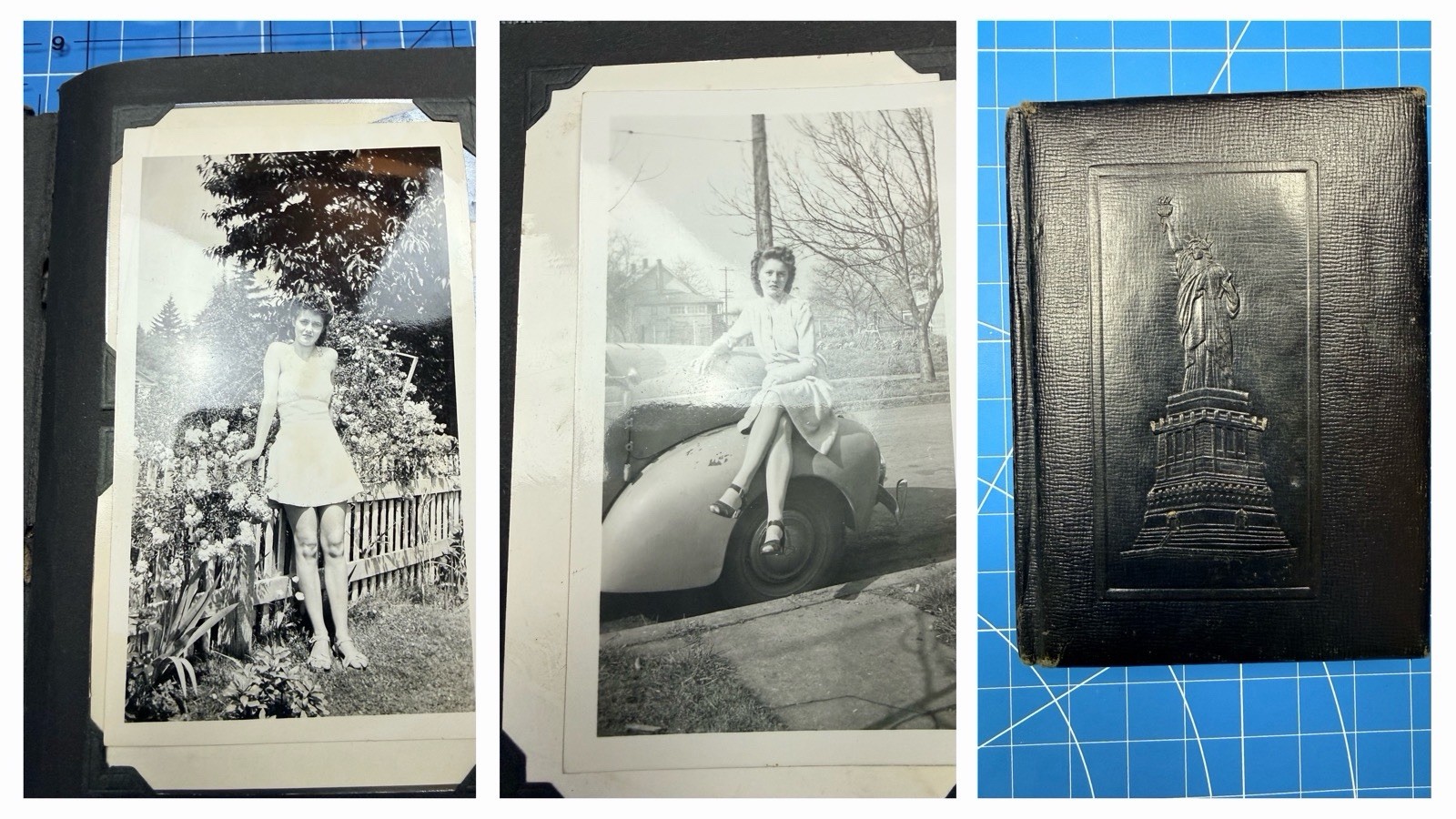 Vintage 1940s Photo Album • 60+ Original Black & White • Pin-Up, Cars, Pets Vintage 1940s Photo Album • 60+ Original Black & White • Pin-Up, Cars, Pets