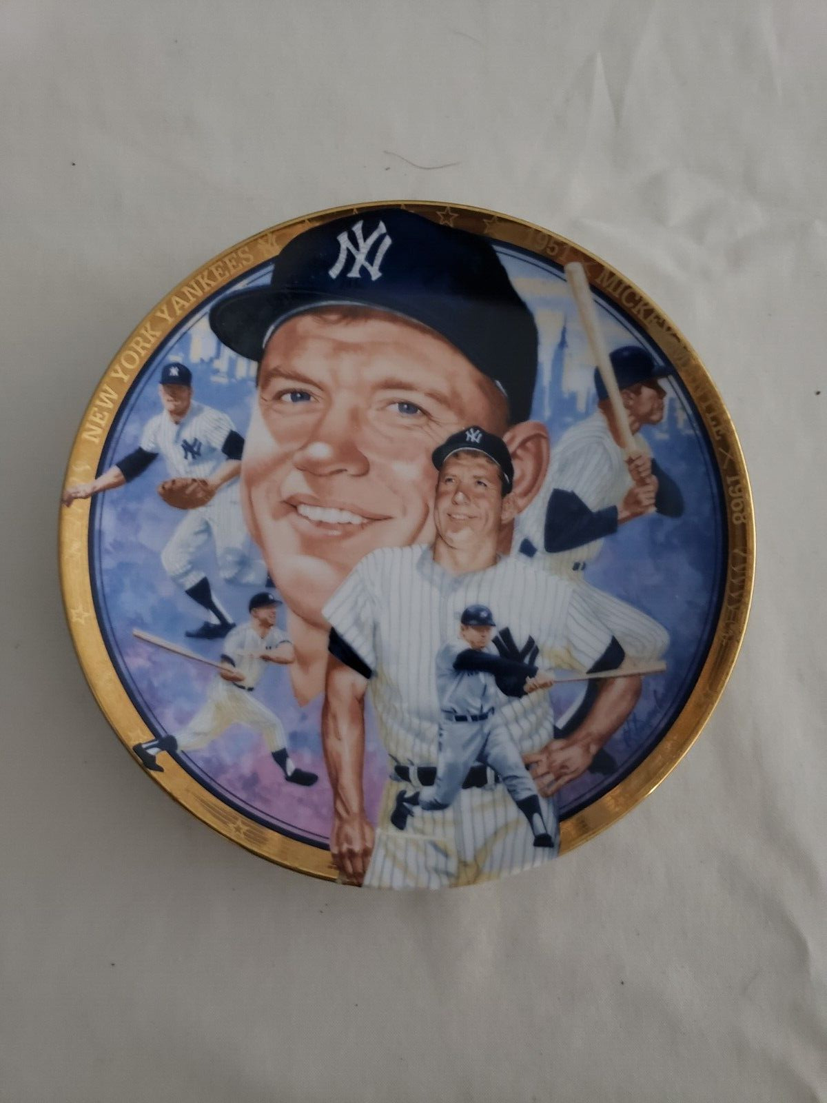 Mickey Mantle New York Yankees Bronx Bomber HAMILTON MLB Baseball Plate #1097J