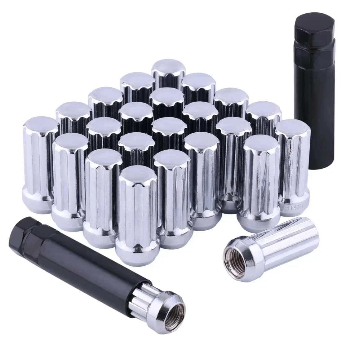 Chrome M14x1.5 Lug Nuts - 24pc Set, 2