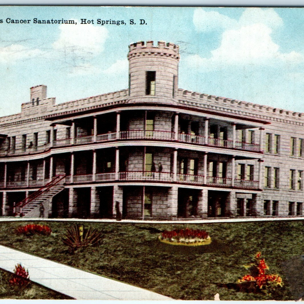 c1910s Hot Springs, SD Dr Nichols Cancer Sanatorium Postcard Castle Hospital DB c1910s Hot Springs, SD Dr Nichols Cancer Sanatorium Postcard Castle Hospital DB