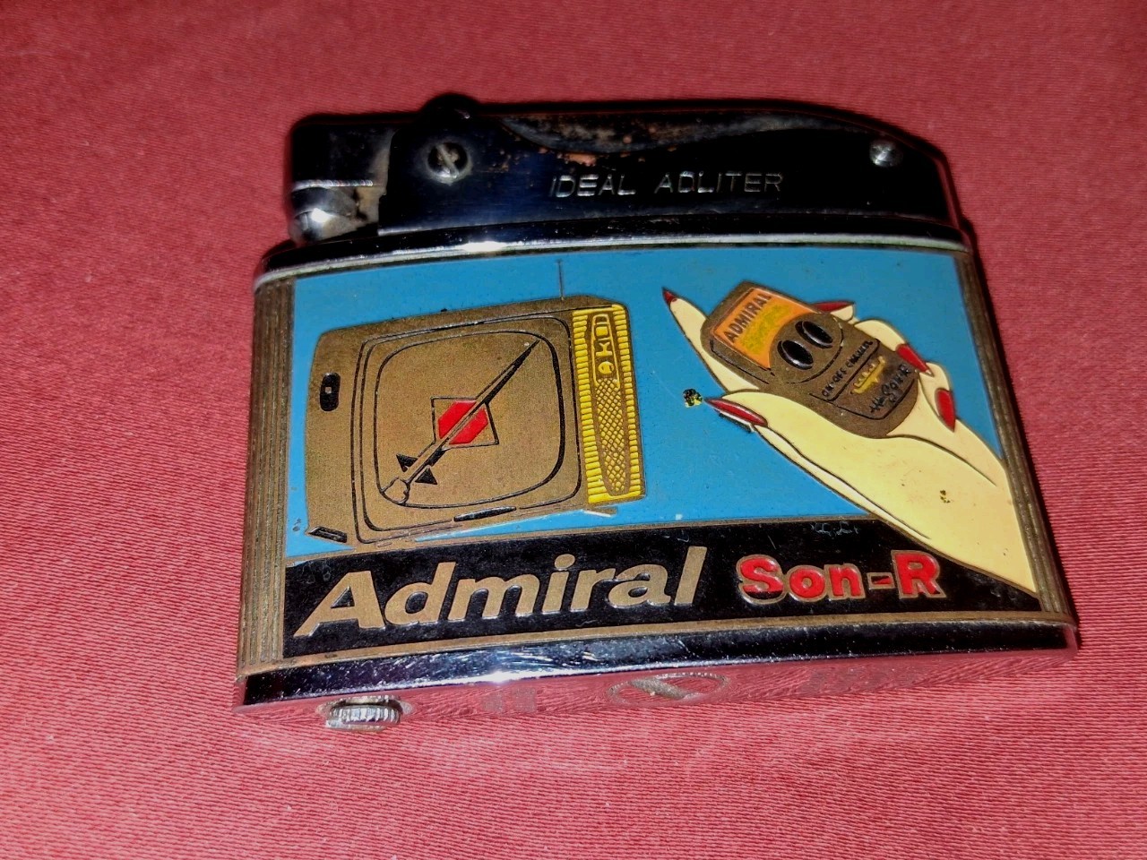 Rare Vintage Advertising Lighter 1950s Admiral TV Rare Vintage Advertising Lighter 1950s Admiral TV