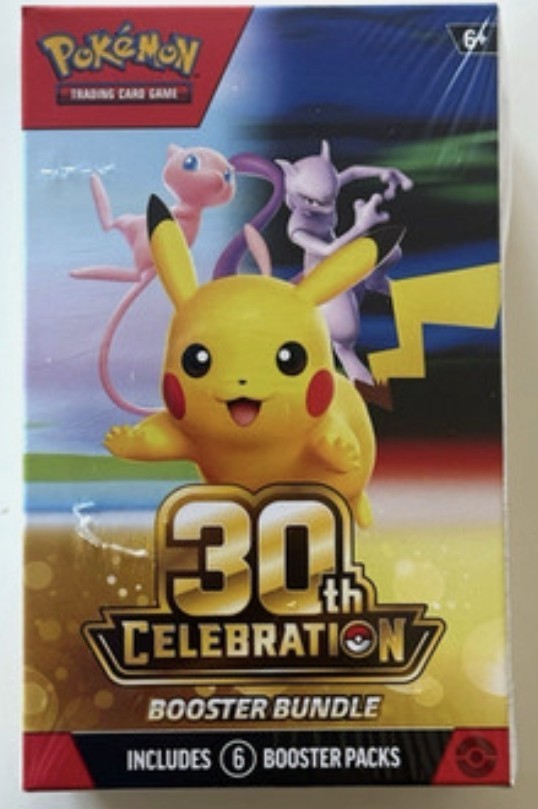Pokemon TCG 30th Anniversary Booster Box 6 Packs Brand New Sealed