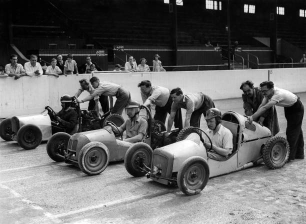 Ready practices race Belle Vue are Albert Brown Bob Parker Tr- 1955 Old Photo