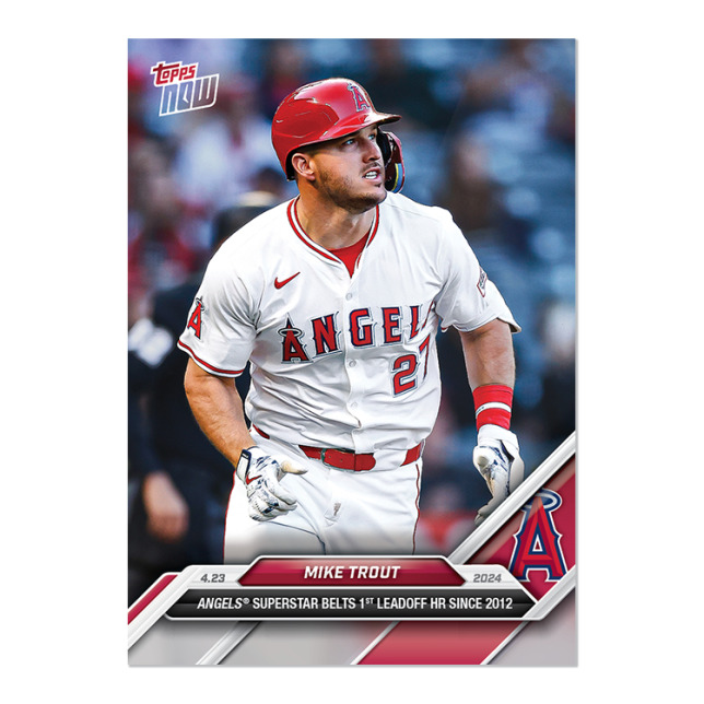 2024 Topps Now MLB #115 Mike Trout Los Angeles Angels - Presale