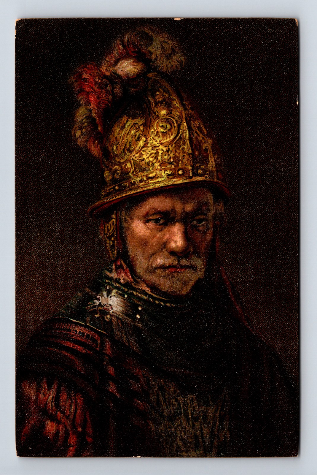 STENGEL Artist Rembrandt Man with the Golden Helmet Postcard STENGEL Artist Rembrandt Man with the Golden Helmet Postcard