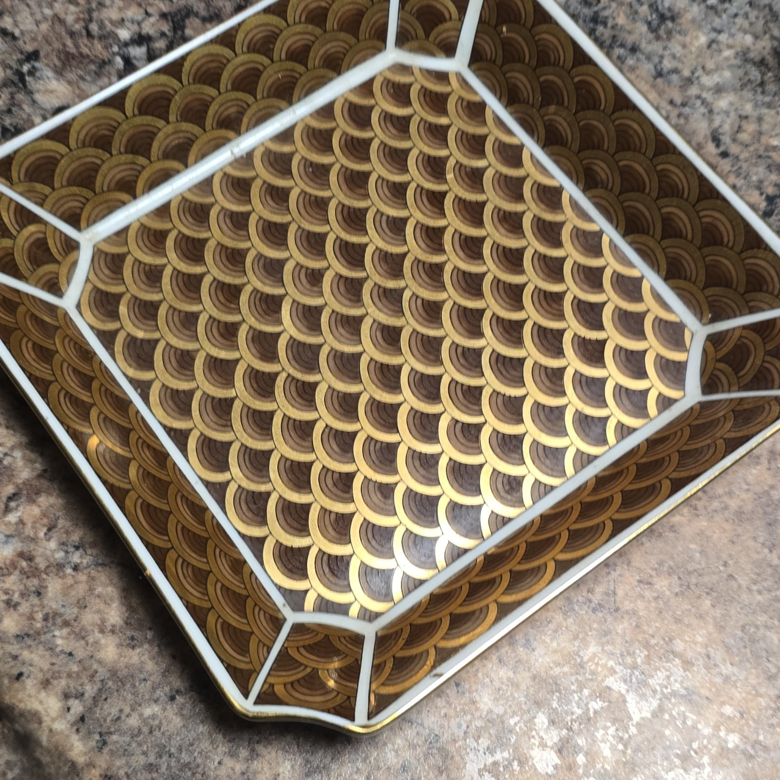 Vintage Otagiri Porcelain Japanese Plate Brown/ Gold Vintage Otagiri Porcelain Japanese Plate Brown/ Gold